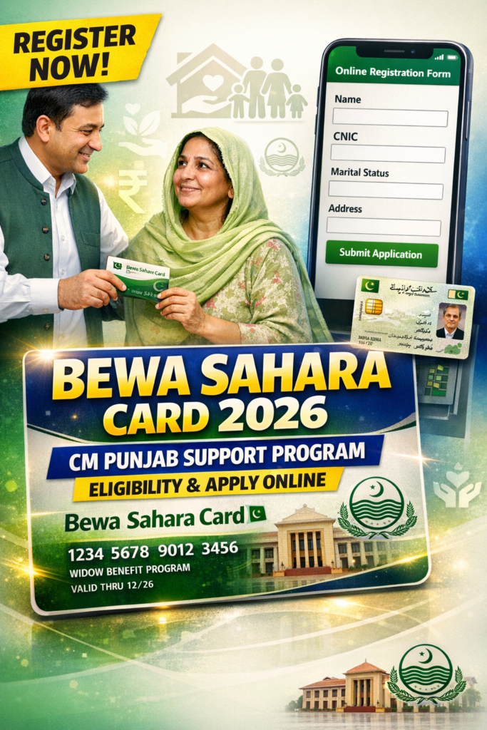 CM Punjab Bewa Sahara Card 2026
