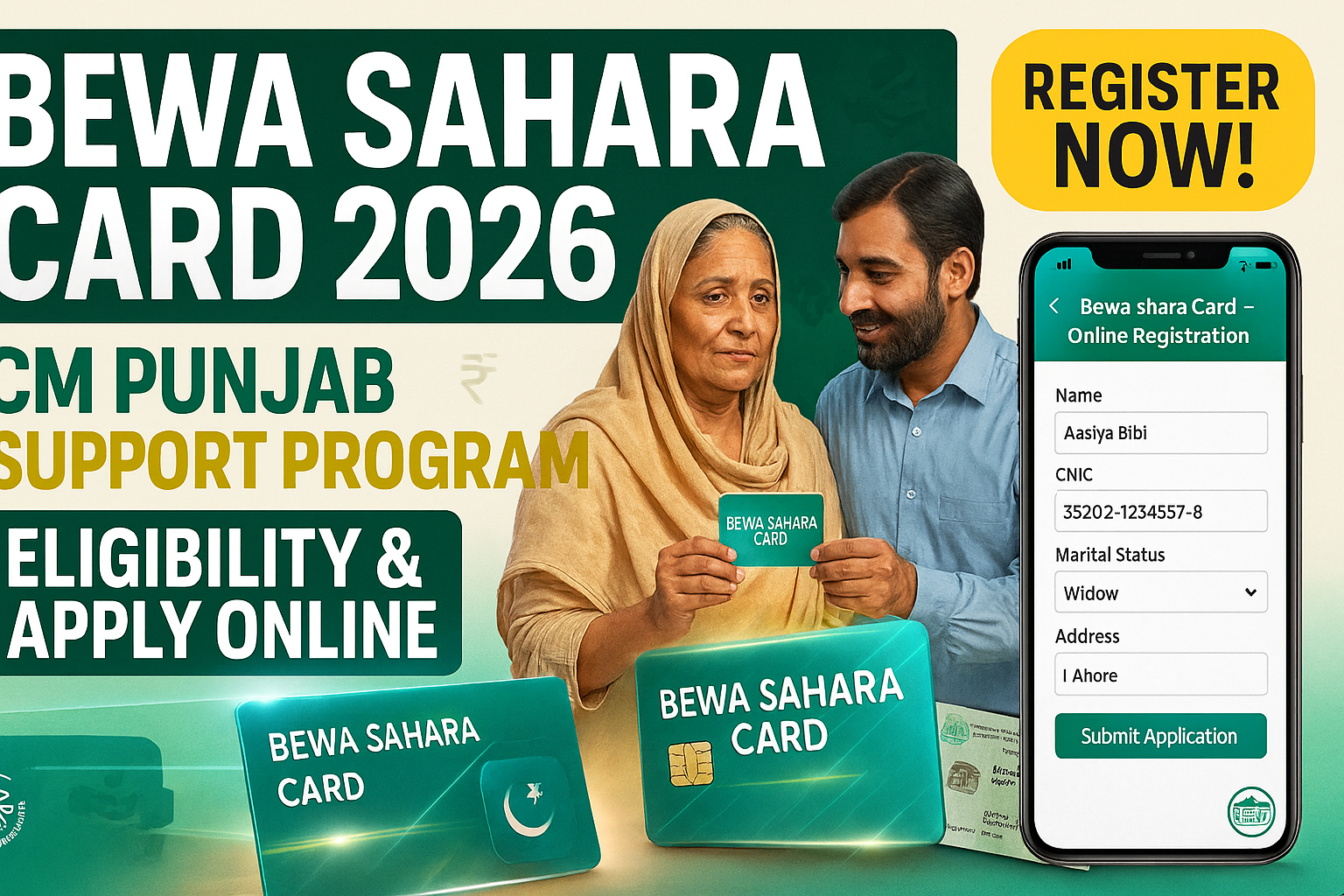 CM Punjab Bewa Sahara Card 2026